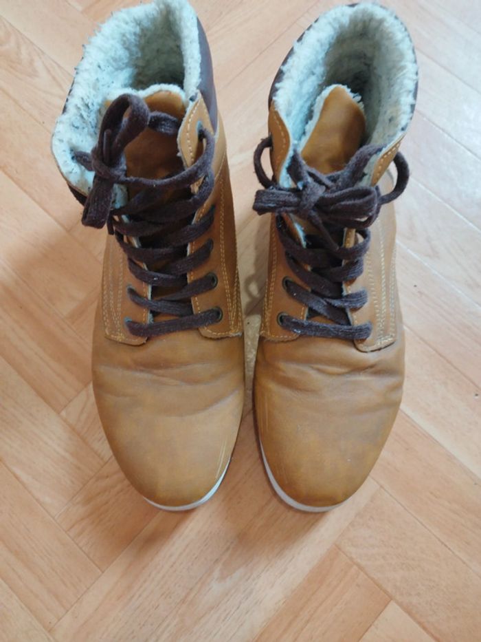 Chaussures montantes homme camel 44 - photo numéro 4