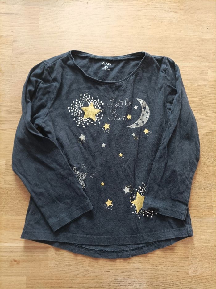 Lot de 6 t-shirts manches longues fille 4 ans - photo numéro 10