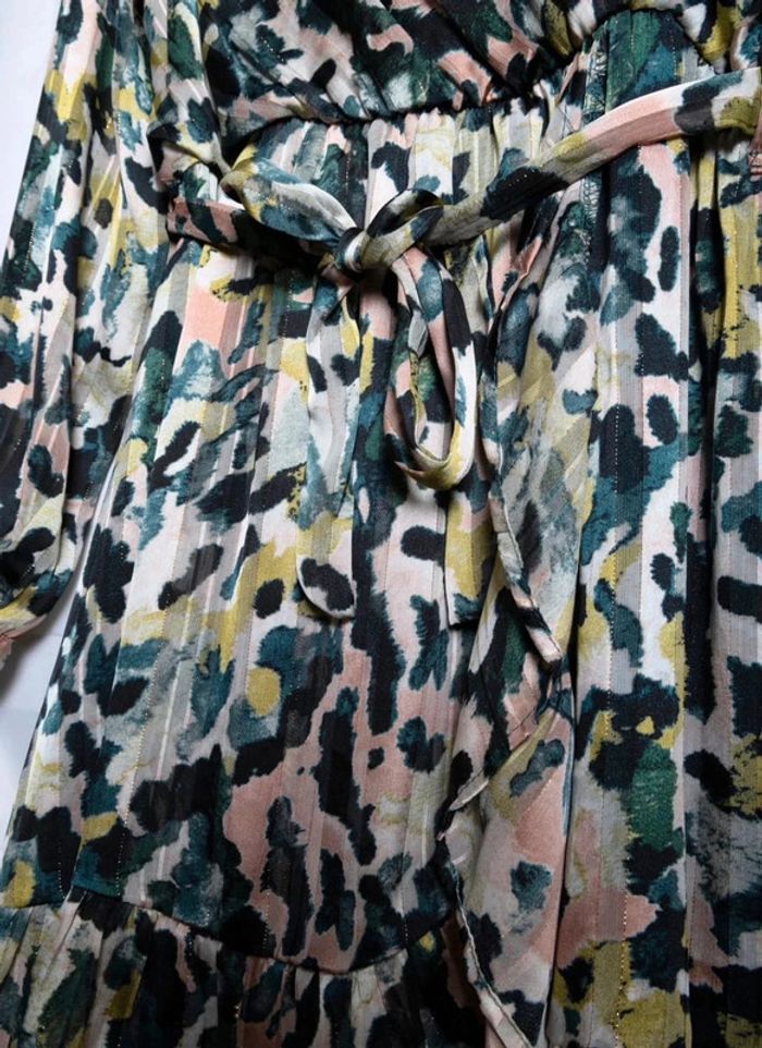Robe multicolore à motif abstrait Lili & Lola Taille M - photo numéro 3
