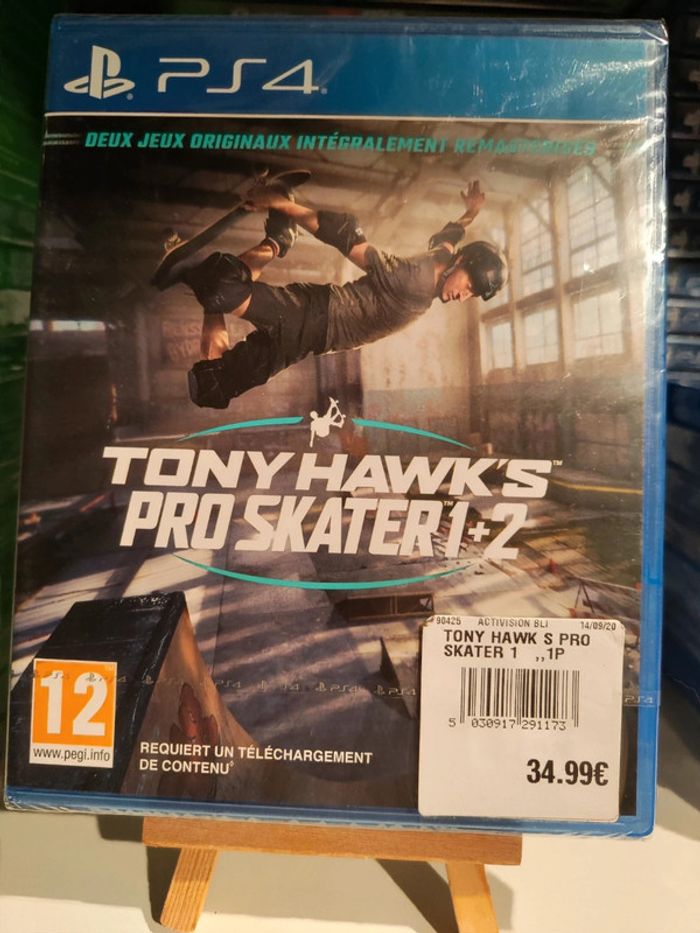 Tony Hawk's Pro Skater 1 et 2 PS4 neuf sous blister
