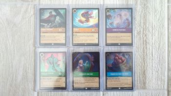 Lot des 6 cartes Lorcana Chap.1 avec erreur