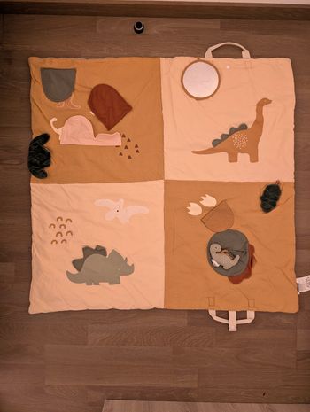 Tapis d'éveil dinosaures multicolores
