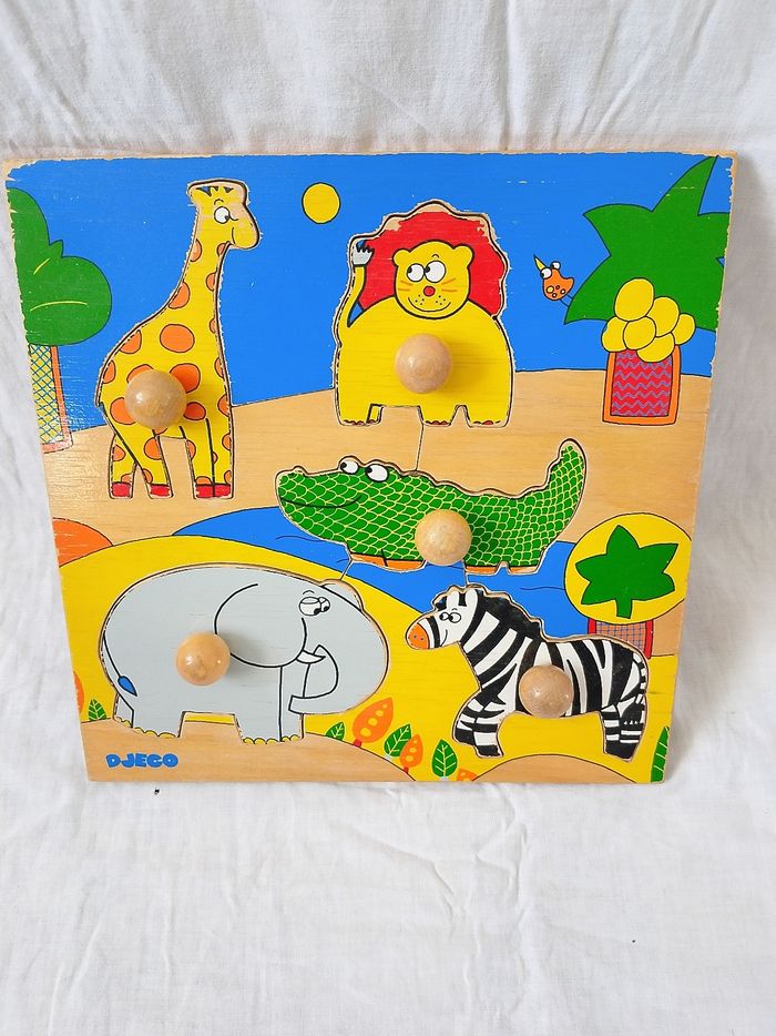 Puzzle bois Djeco animaux de la jungle