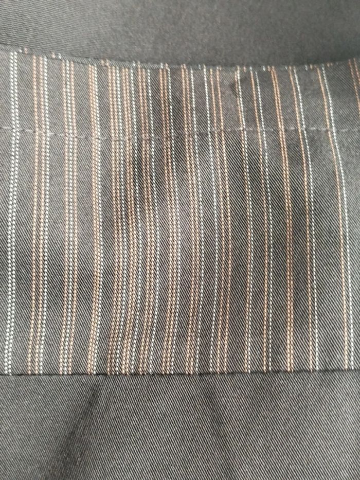 Pantalon court noir et bas à rayures Pourquoi pas taille 40 - photo numéro 4