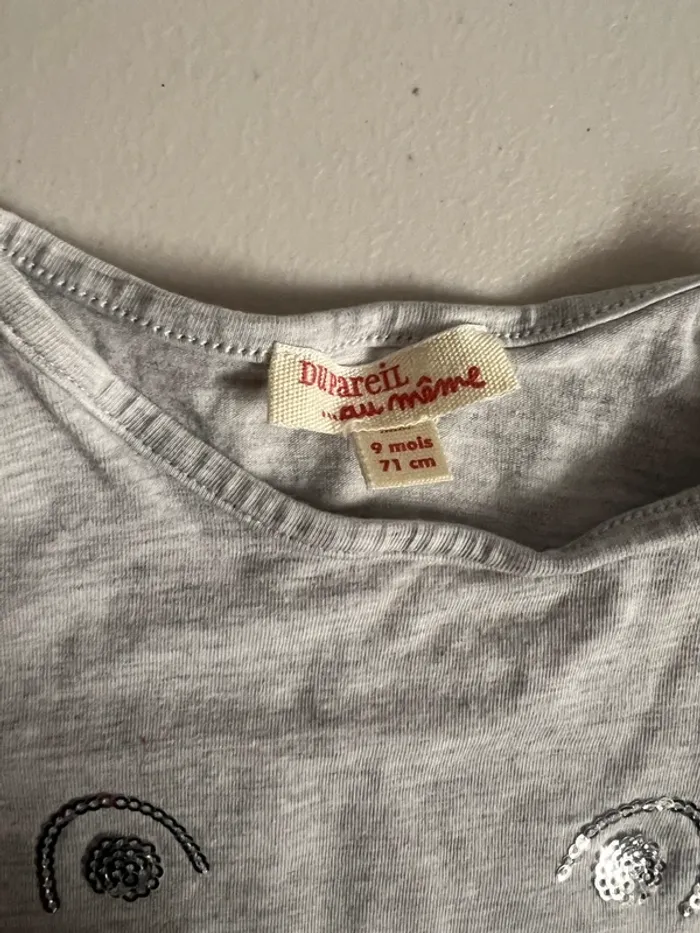 T shirt manches longues 9 mois - photo numéro 3