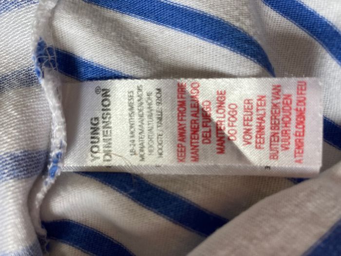 Tee-shirt rayé fille à lunette fille 18/24 mois - photo numéro 4