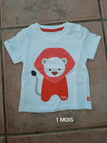 T-shirt garçon 1 MOIS