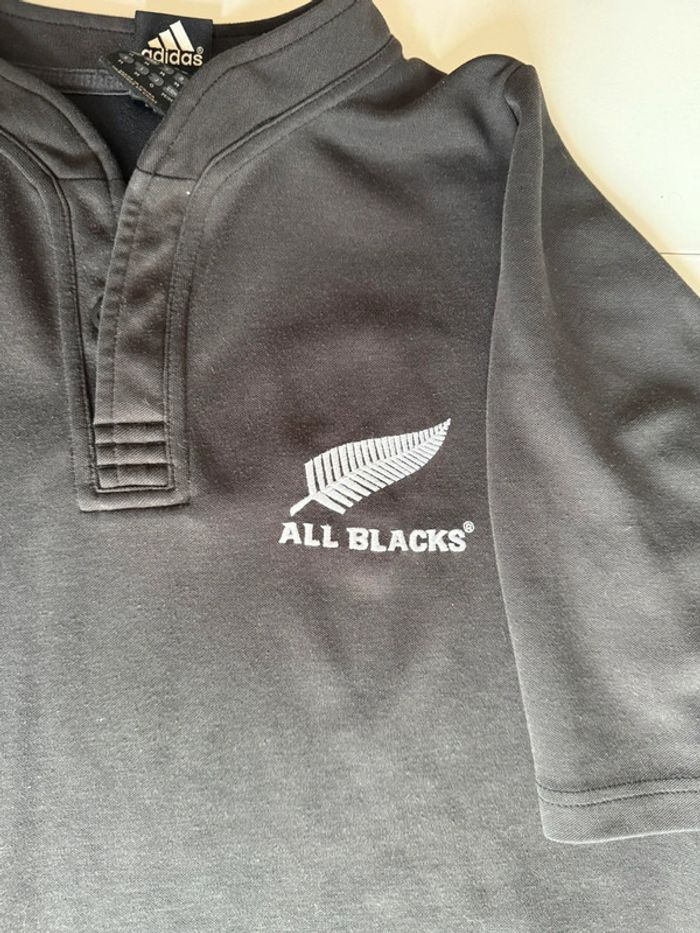 Maillot adidas all blacks en bon état noir - photo numéro 2