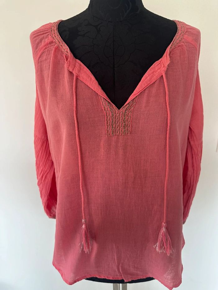 Blouse légère rose - photo numéro 3