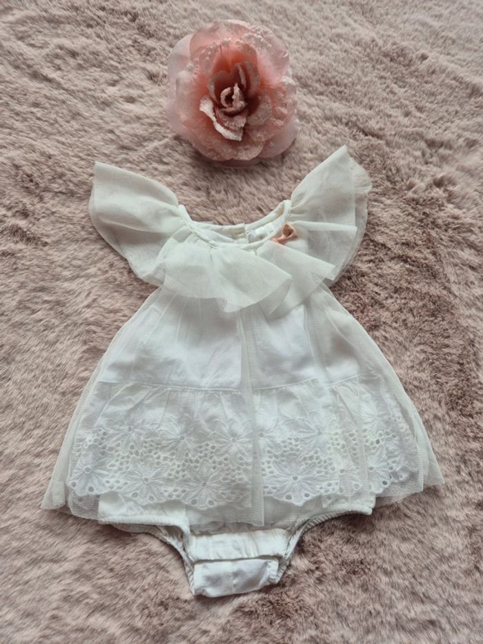 Robe body blanche cérémonie  orchestra  1 mois