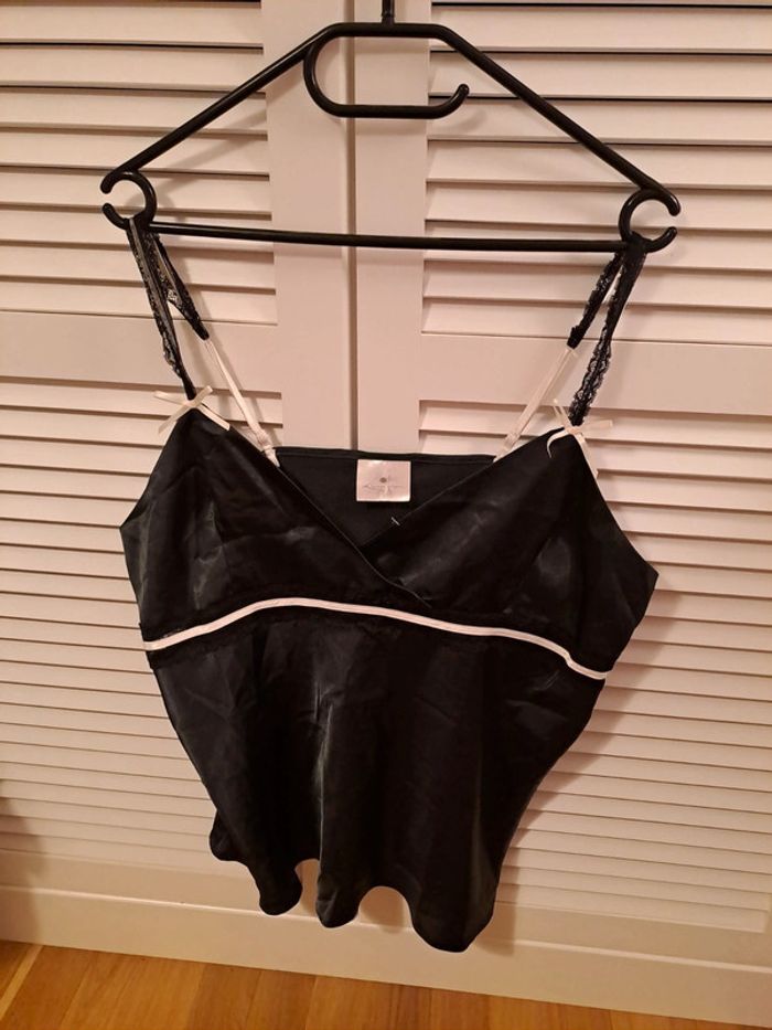 C&A top lingerie noir 50/52