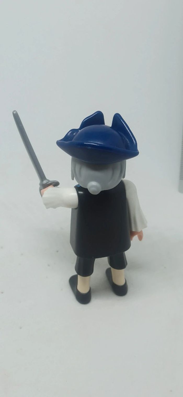 Homme pirate avec haut bleu et blanc playmobil - photo numéro 3