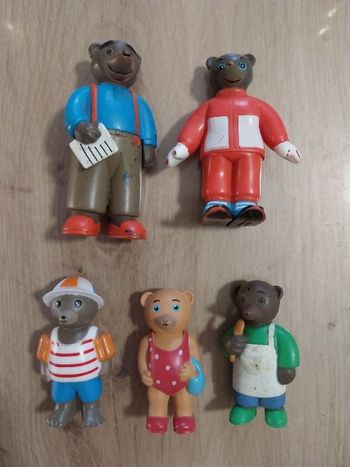 Lot figurines petit ours brun