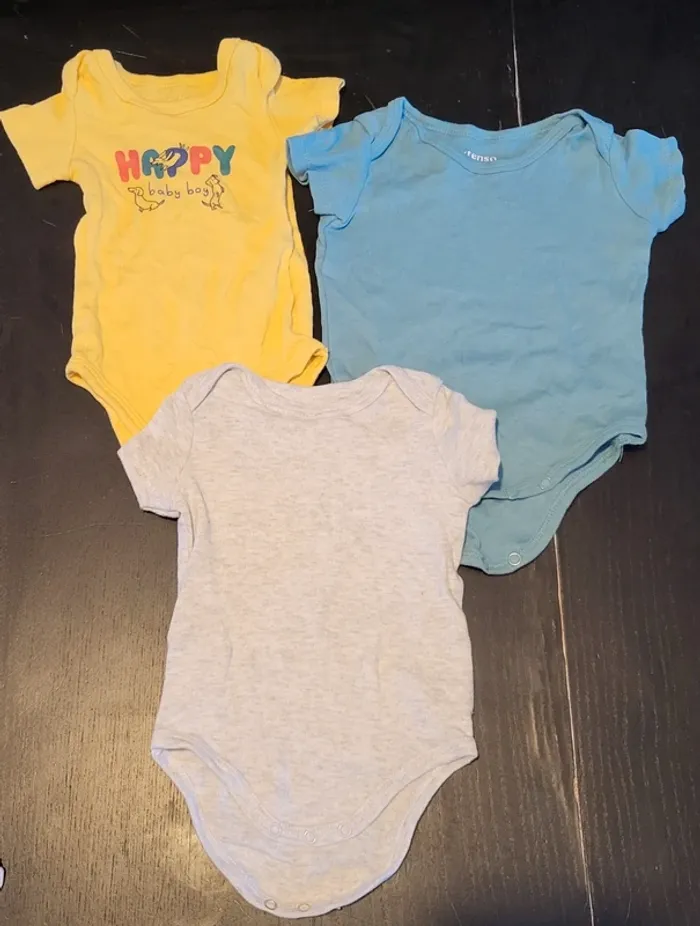 Lot de 3 bodies 6 mois
