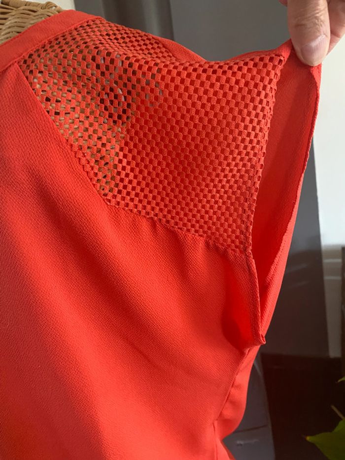 Tee shirt Molly Bracken manche courte corail coupe oversize taille M - photo numéro 7