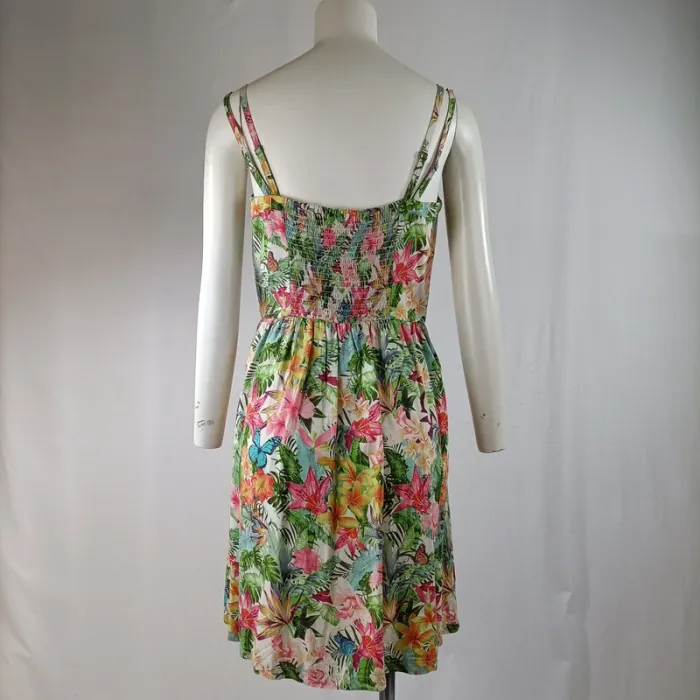 Robe fleurie à bretelles - EDC by Esprit -Taille 34 A1214 - photo numéro 4