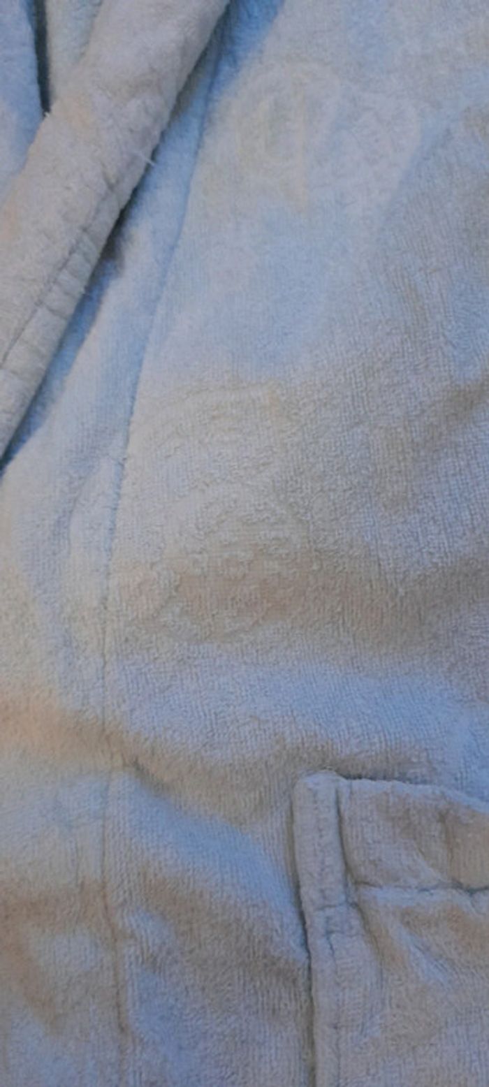 Robe de chambre peignoir bleu ciel - photo numéro 3