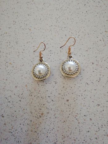 Boucle d oreilles doré