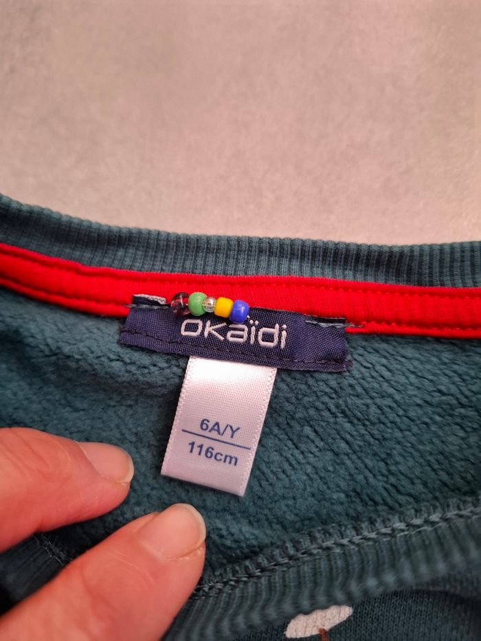 Sweat okaidi 6 ans - photo numéro 3