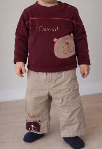 Ensemble bébé 12 mois pull + pantalon hiver In Extenso
