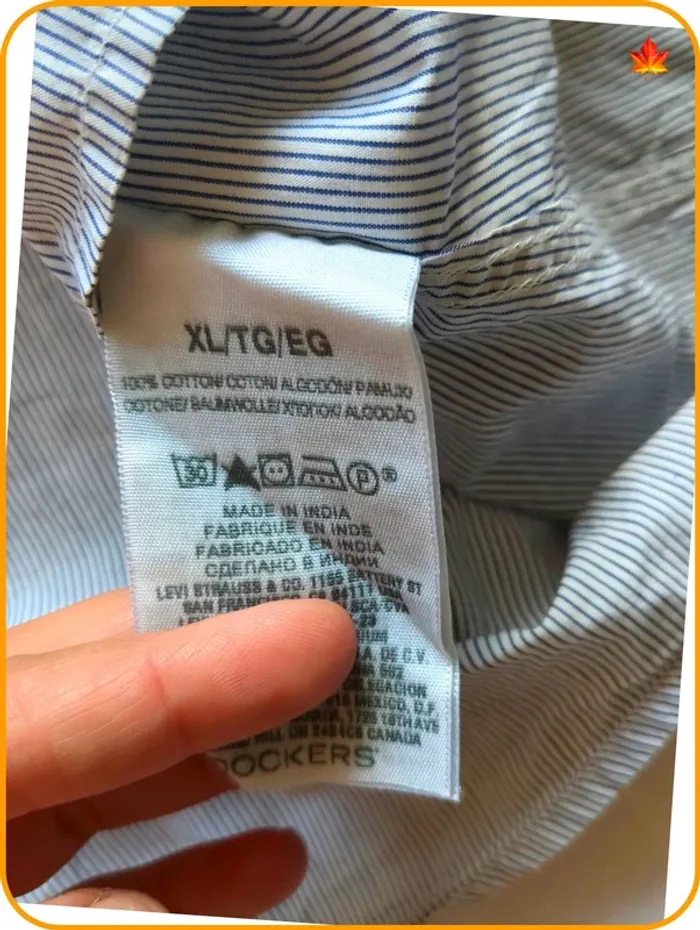 Chemise à rayures homme  Dockers XL - photo numéro 6
