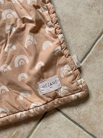 Douillette enfant arc en pèche 