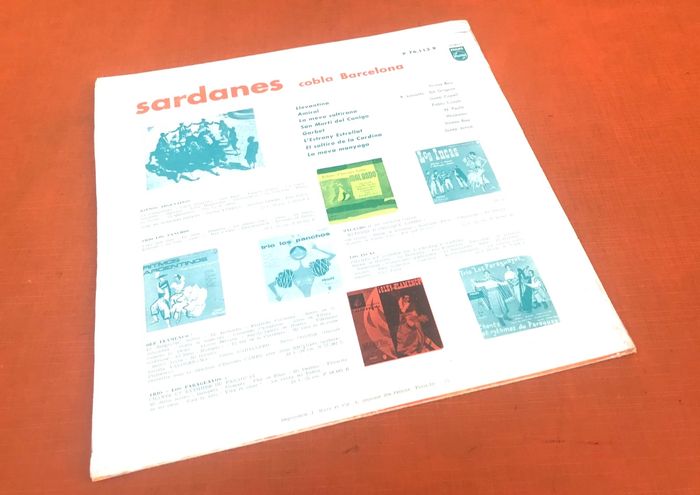 Vinyle 33 tours (25cm) Cobla Barcelone Sardanes (1954) Philips P 76.113 R - photo numéro 4