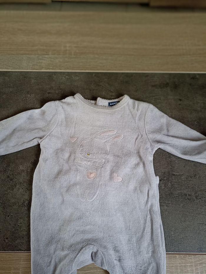 Pyjama en velours gris - photo numéro 2