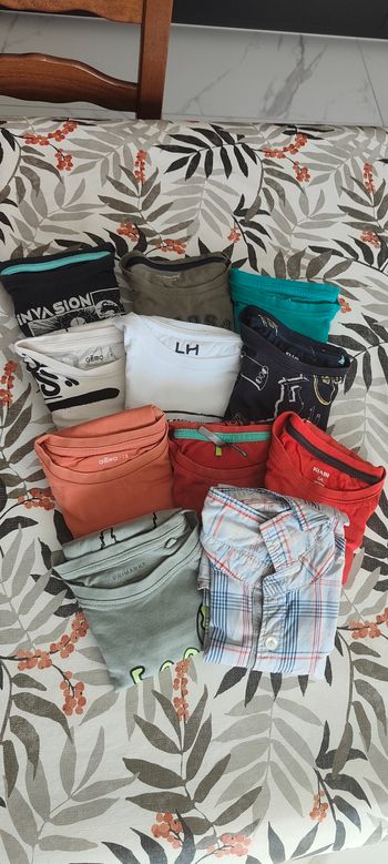 Lots T-shirts manches courtes et 1 chemisette, 5 ans