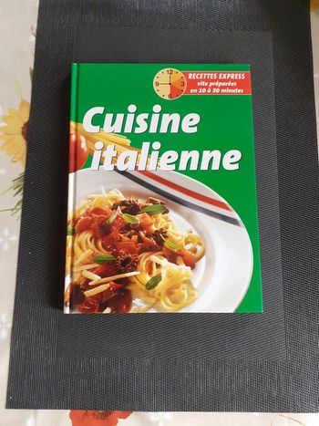 Livre cuisine italienne