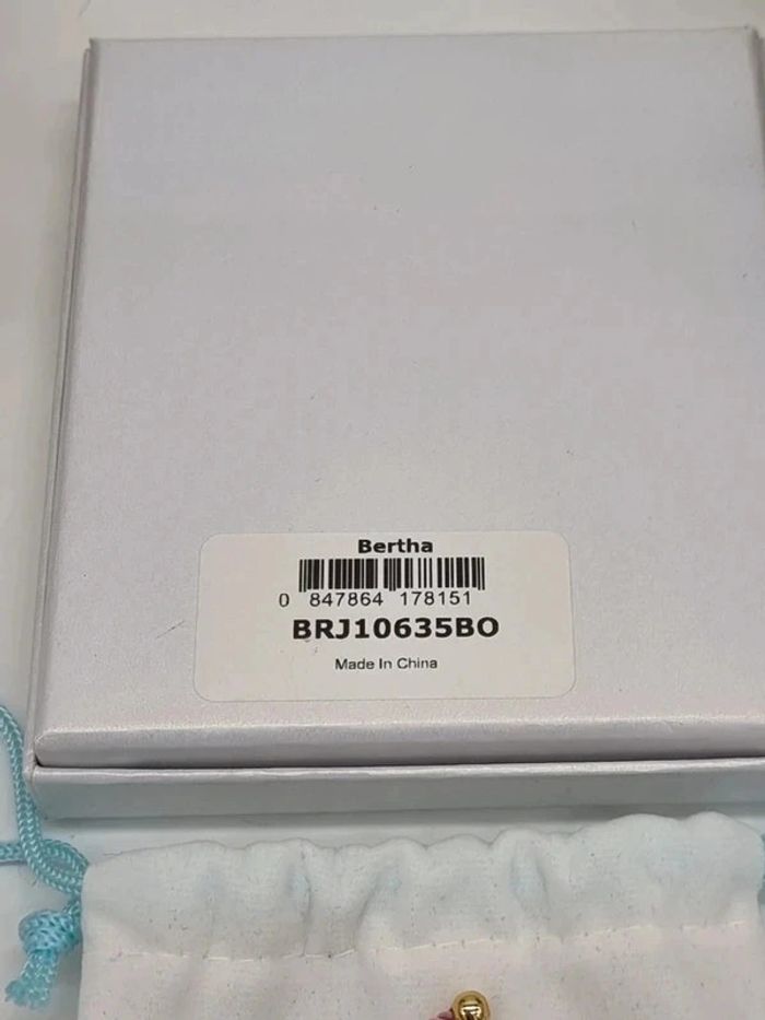 Bertha bracelet en corde bolo rose plaqué or 18 carats pour femme - photo numéro 7