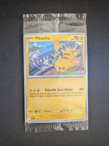 Pikachu Mew 190 World Championships stamp sous blister