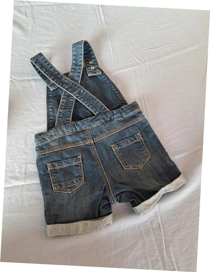Salopette Okaidi Obaibi jean 9 mois 71 cm - photo numéro 2