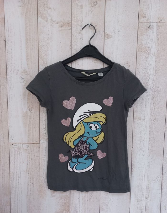 Tee-shirt schtroumpfette  10/12 ans