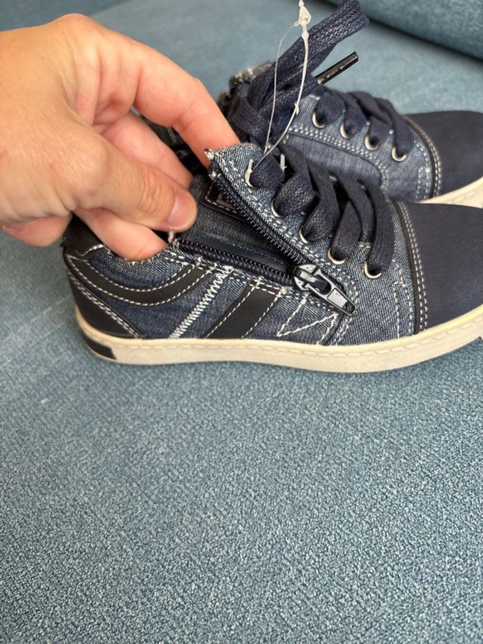 Baskets zip en jean neuves orchestra 28 - photo numéro 7