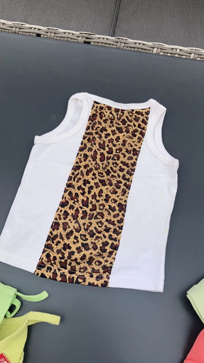 Lot débardeur vêtement bébé fille 24 mois enfant 2 ans garde robe - photo numéro 8