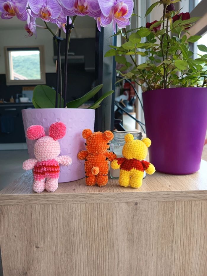 Lot de 3 peluches neuf Winnie Porcinet Tigrou - photo numéro 2