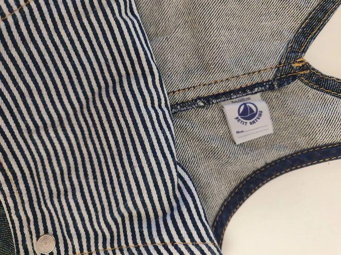 Salopette Jean Petit Bateau Unisexe 3 mois - photo numéro 5