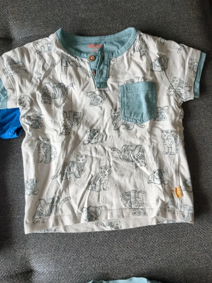 Lot 6 Tee shirt manches courtes 18 mois - photo numéro 4