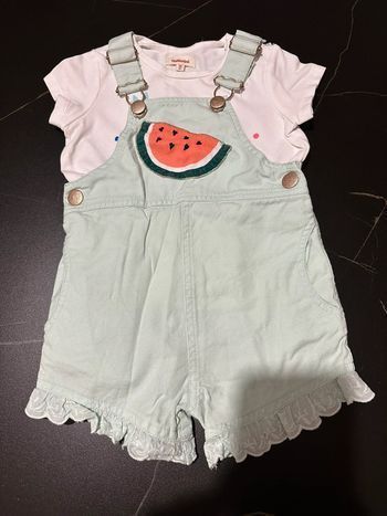 Salopette short et t-shirt Catimini