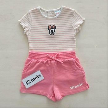 Ensemble été pour bébé fille - Minnie 12 mois 74 cm