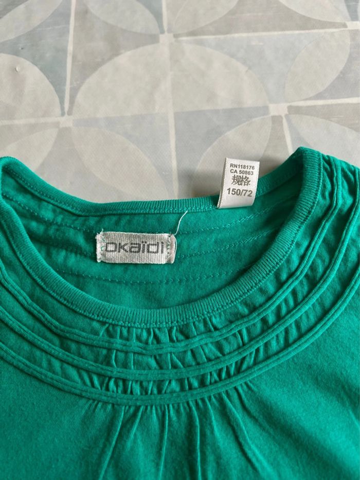 T shirt fille - 12 ans - Okaidi - en très bon état - photo numéro 4