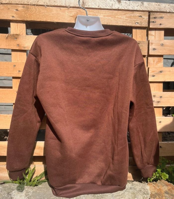 Sweat marron SHEIN - Taille XS (34 / US 2) - Très bon état - photo numéro 3