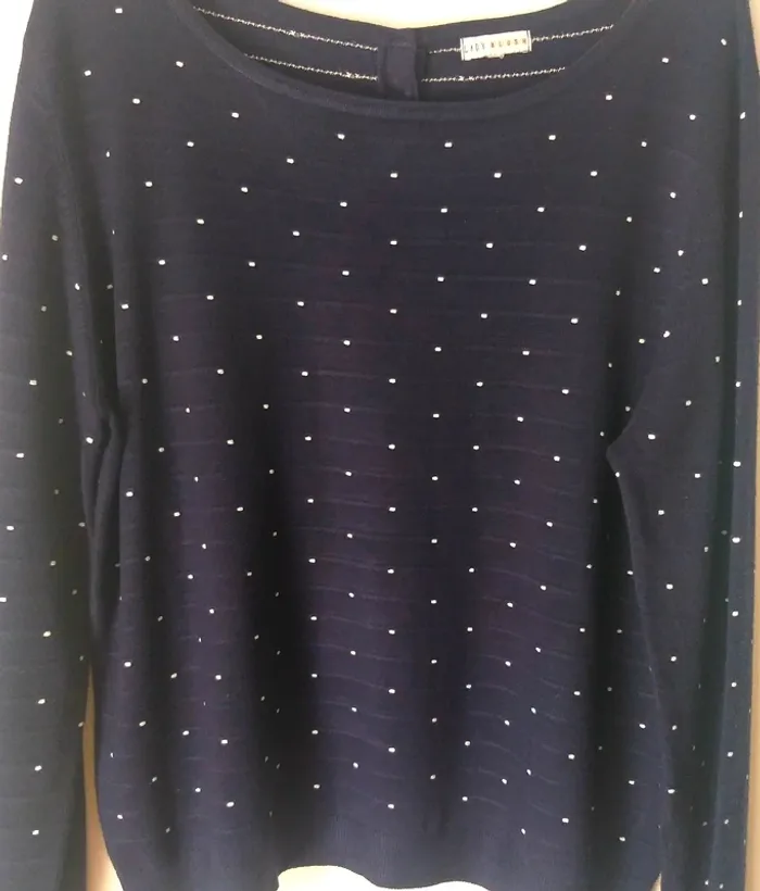 Petit pull fin bleu marine - photo numéro 3