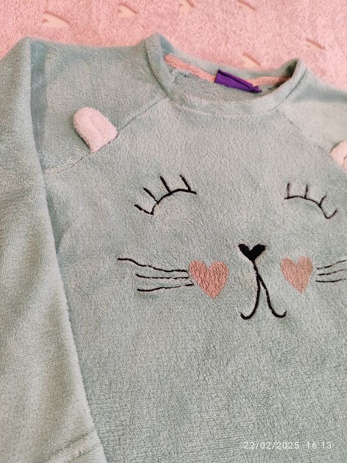 Pyjama velours fille 10 ans - photo numéro 2