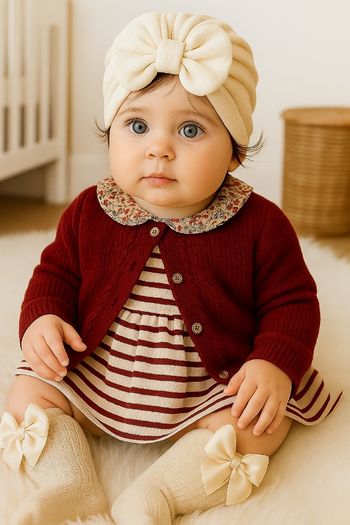 Ensemble complet 4 pièces sergent major fille 6 mois 🎀