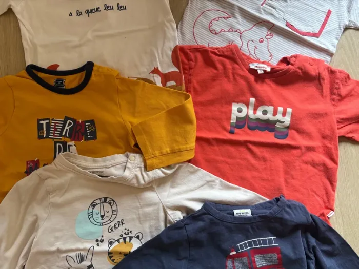 Lot de 7 tee shirt 24 mois - photo numéro 3