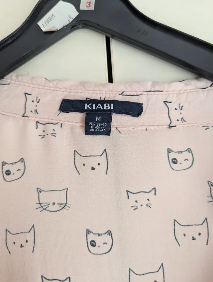 Chemise chat fluide rose kiabi - photo numéro 3