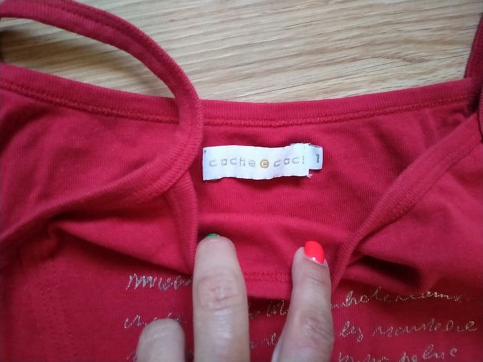 Débardeur rouge. Femme. Cache Cache.
Taille 1 - photo numéro 5