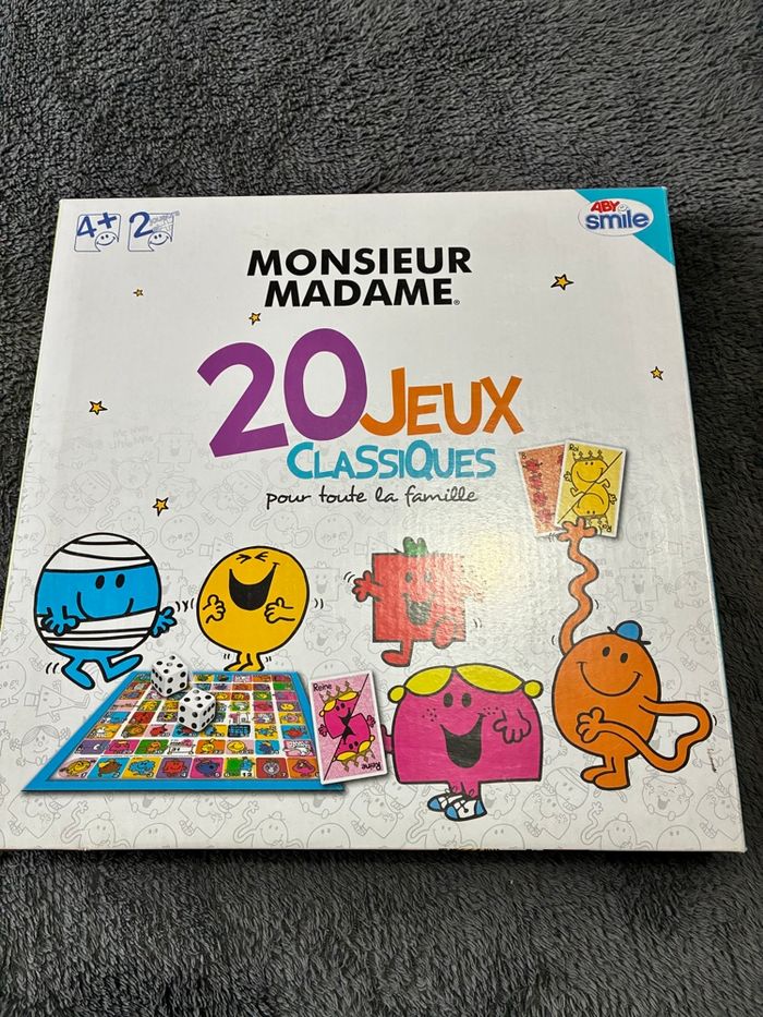 Coffret 20 jeux de société Monsieur Madame